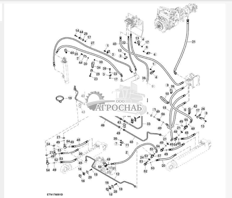 Гидравлические шланги, трансмиссия с кнопочным переключением передач, HillMaster™ 